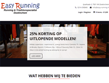Tablet Screenshot of easy-running.nl